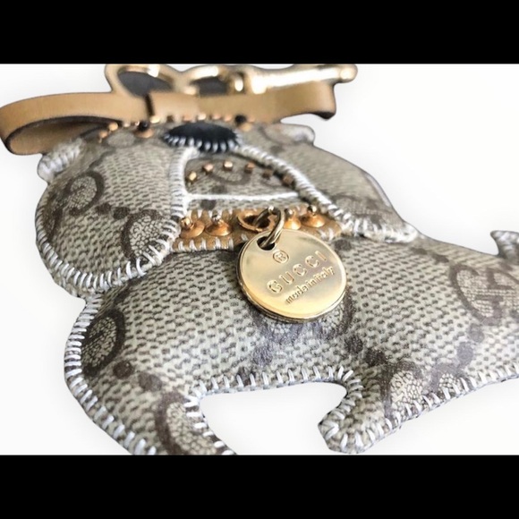 ⭐️ SOLD ⭐️ GUCCI Bulldog Bag Charm Key Ring Keychain - Picture 4 of 6